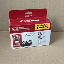 Canon 210XL Black 211XL Color and Photo Paper Combo Pack 2973B004 New Sealed picture