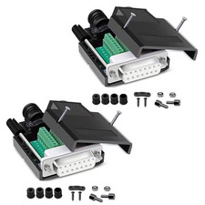 Solderless DB15 Female RS232 DSUB Serial Adapters Breakout Board 2 PCS picture