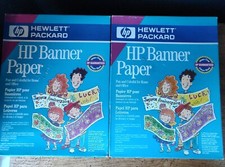 NEW Lot of 2 HP Banner Paper for Inkjet Printers Makes 5 ft Banners 24 lb C1820A picture