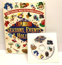 Art Explosion Seasons, Events & Holidays, 15,000 digital graphics with CD picture