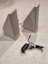 Vintage Beige IBM Aptiva Infinity Powered PC Speakers 20L2168 Retro Gaming DOS picture