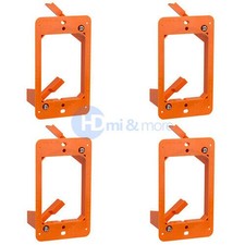 4x Low Voltage 1 Gang Bracket Mount Multipurpose DryWall Mounting Wall Plate picture