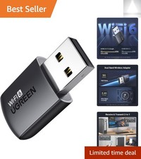 High-Speed AX900 USB WiFi 6 Adapter for Windows 10/11 - 5GHz/2.4GHz Connection picture
