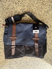MATEIN 15 in Laptop Shoulder/Messenger Bag Polyester Solid Blue/Black Brown picture
