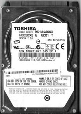 Toshiba MK1646GSX HDD2D92 E UK01 T 160GB Sata Hard Drive picture