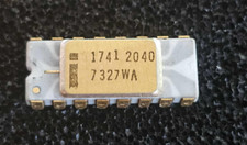Intel 1741 2040 C3107 Vintage RAM Gold Ceramic Grey Zebra Traces Extremely Rare picture