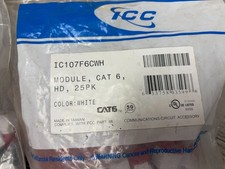 ICC IC107F6CWH Connectors (25qty), 2 packages picture