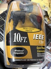GE IEEE 1284 Printer Cable DB25 Male Parallel 10’ Gold Series New Sealed Box picture