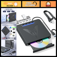 7-in-1 Portable Blu-ray Drive & Burner for PC/Laptop, USB 3.0, SD/TF Reader, 100 picture