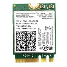 7260NGW Dual Band Wireless M.2 Network Adapter for AC WiFi Bluetooth 4.0 NGFF picture