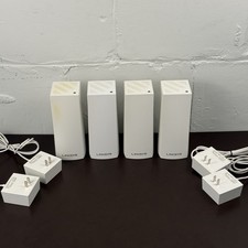 Lot of FOUR (4) WHW03 Linksys Velop Tri-Band Whole Home Mesh Wi-fi System TESTED picture
