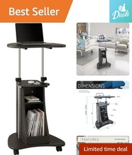 Elegant Sit-to-Stand Adjustable Laptop Cart, 22
