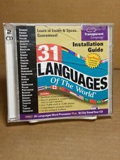 31 Languages of the World, Transparent Language, 2 CDs Windows Mac  picture