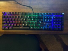 Roccat Suora Frameless Gaming Keyboard Black RGB Backlight Coloring  picture