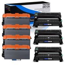 4PK TN750 + 3PK DR720 Toner Drum For Brother DCP-8110DN DCP-8150DN MFC-8510DN picture