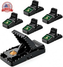 Mouse Traps Indoor, Reusable Snap Traps for Mice (6 Pack) | Hassle-Free Setup, C picture