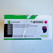 Lexmark 71B10M0 Magenta Return Program OEM Toner Cartridge- open box, never used picture