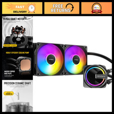 240mm ARGB AIO Liquid CPU Cooler - High Performance, Black, Efficient Cooling So picture