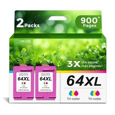 64XL Ink Cartridges Replacement for HP 64 Color 2-Pack picture