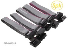 5-Pack 1ft. (2x5) Female to Female 2.54mm-Pitch 10-wire IDC Flat Ribbon Cables picture