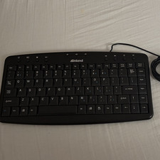 MiniLand Compact Wired USB Keyboard Black QWERTY English Layout picture