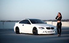 Cars bmw m6 Desk Mat Stitched picture