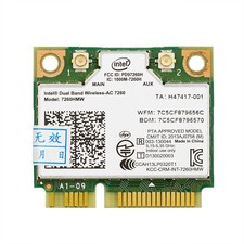7260HMW Dual Band AC 7260 WiFi Bluetooth Half Mini PCIe Wireless Network Card picture