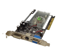 POV GeFORCE FX 5500 256MB DDR AGP GRAPHICS CARD TV-Out DVI VGA #GK12088 picture
