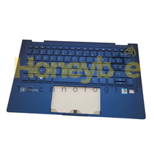 GENUINE HP ELITE DRAGONFLY PALMREST TOP COVER BACKLIT PVCY KEYBOARD L74117-001 picture