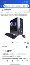 Desktop Cyberpower Gaming Computer Intel Core, Gtx 1660 Ti picture