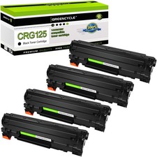 greencycle Compatible Toner Cartridge Replacement for Canon 125 CRG-125 C125 ... picture