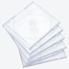 25 pcs 10.4 mm Standard Single Clear CD Jewel Case Assembled Clear Tray picture