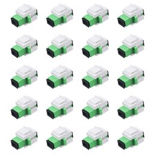 20 PCS SC/APC Fiber Optic Coupler Keystone Jack Modular Patch Panel Adapter picture