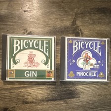Vintage Bicycle Gin & Pinochle Card Games CD-ROM Windows picture