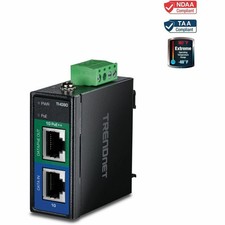 TRENDnet Hardened Industrial 90W Gigabit 4Port poe Injector TIIG90 picture