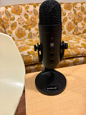 ZealSound USB-C Wired Desktop Microphone, Mute Button, Headphone Jack, Stand picture