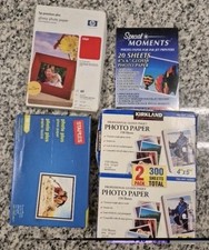 Assorted Photo Paper Lot Kodak HP Kirkland Staples Glossy 4x6 & 8.5x11 picture