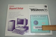 Sealed Compaq OEM Windows 95 & ProLinea PC Manual Quick Setup Book Vintage picture