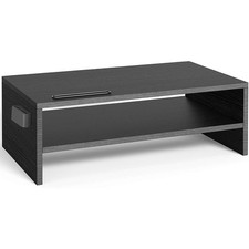 16.5inch Monitor Stand 2 Tiers Desk Organizer Stand with Cellphone Holder Shelf picture