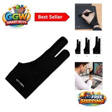 XPPen Professional 2-Finger Artist Glove - Size S Black for Digital Drawing picture