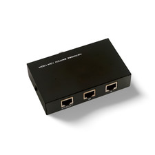 RJ45 AB 2 Way Switch Box Push Button Manual Network - Black picture