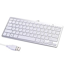 USB Wired Keyboard for Mac and Window Scissor Keys Super Thin Compact Multimedia picture