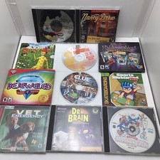 Childrens PC CD-Rom Games Lot Knowledge Adventure Nancy Drew Bejeweled Dr Brain picture