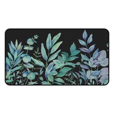 Botanical Plant Desk Mat, Green Leaf Extended Gaming Mouse Pad XXL Large picture