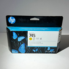 HP 745 Yellow Inkjet Ink Cartridge 130ml Genuine F9J96A  picture