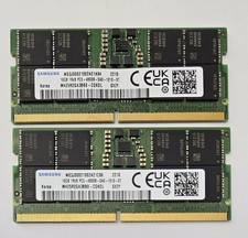 Samsung 32GB Kit (2x16GB) DDR5-4800B SODIMM MEMORY 1Rx8 M425R2GA3BB0-CQKOL picture