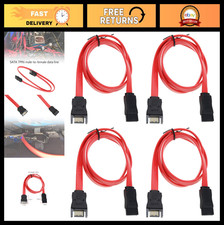 4pcs 50cm SATA Extension Cable - 7-pin Male to Female for Hard Drive Data Transf picture