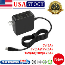 65W USB-C Charger PD Power Adapter For Samsung Chrome book Pro 13.3