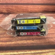 Genuine Epson Set 252 Tri-color Cyan Magenta Yellow Combo Inks OEM - No Box picture