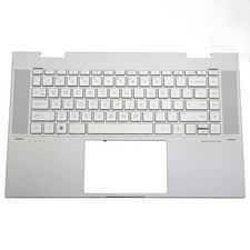  HP Envy 15-ES 15M-ES 15T-ES Palmrest Backlit Keyboard Silver M45474-001  picture